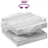 Szürke sonoma dohányzóasztal 360 fokban forgatható 70x70x34,5cm