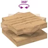 Kézművestölgy dohányzóasztal 360 fokban forgatható 70x70x34,5cm