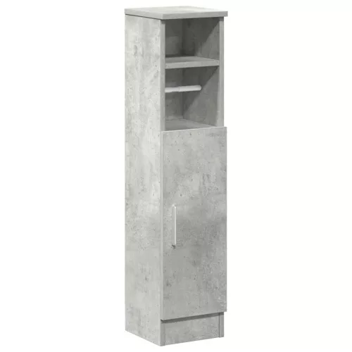 Betonszürke fürdőszobaszekrény tekercstartóval 20,5x22x90 cm