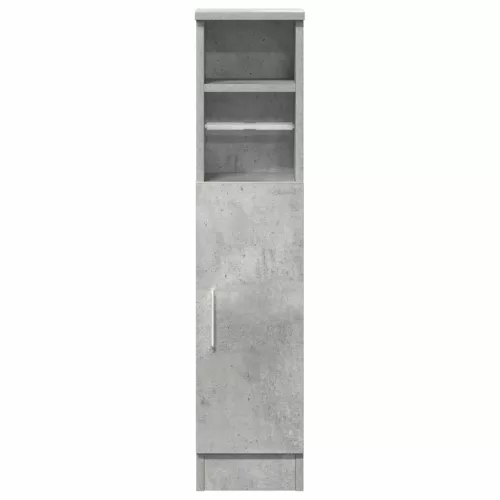Betonszürke fürdőszobaszekrény tekercstartóval 20,5x22x90 cm