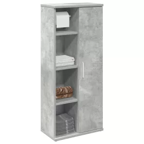   Betonszürke fürdőszobaszekrény tekercstartóval 39x22x90 cm