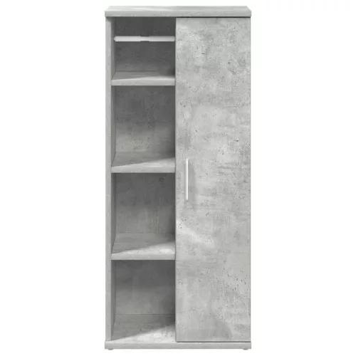 Betonszürke fürdőszobaszekrény tekercstartóval 39x22x90 cm