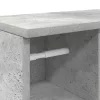 Betonszürke fürdőszobaszekrény tekercstartóval 39x22x90 cm