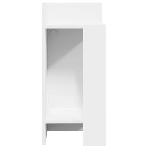 2 db fehér kisasztal polccal 25,5 x 27 x 60 cm