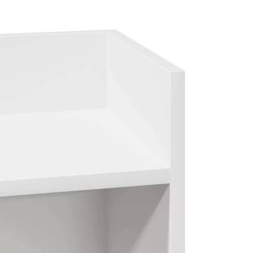 2 db fehér kisasztal polccal 25,5 x 27 x 60 cm