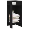 2 db fekete kisasztal polccal 25,5 x 27 x 60 cm