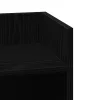 2 db fekete kisasztal polccal 25,5 x 27 x 60 cm