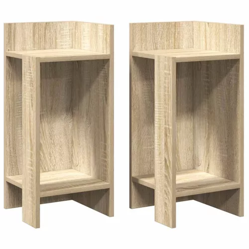 2 db sonoma tölgy kisasztal polccal 25,5 x 27 x 60 cm