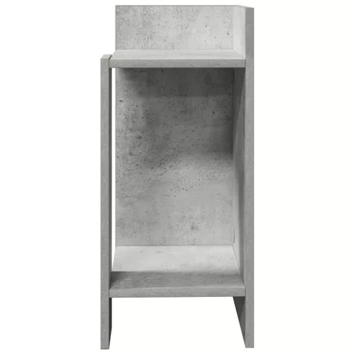 Betonszürke kisasztal polccal 25,5 x 27 x 60 cm