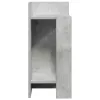 Betonszürke kisasztal polccal 25,5 x 27 x 60 cm
