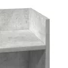 Betonszürke kisasztal polccal 25,5 x 27 x 60 cm
