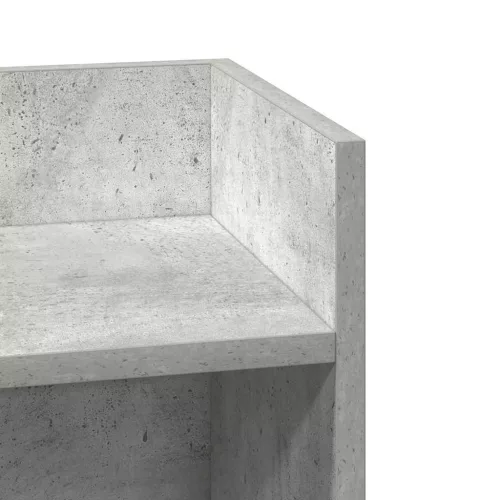 Betonszürke kisasztal polccal 25,5 x 27 x 60 cm