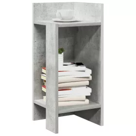 2 db betonszürke kisasztal polccal 25,5 x 27 x 60 cm