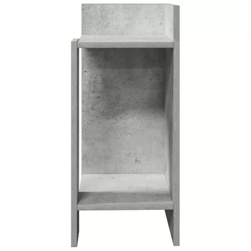 2 db betonszürke kisasztal polccal 25,5 x 27 x 60 cm