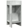 2 db betonszürke kisasztal polccal 25,5 x 27 x 60 cm