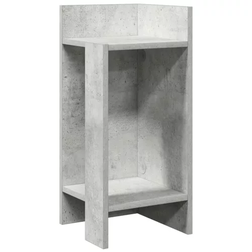 2 db betonszürke kisasztal polccal 25,5 x 27 x 60 cm