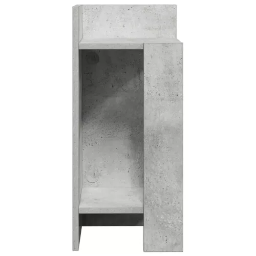 2 db betonszürke kisasztal polccal 25,5 x 27 x 60 cm
