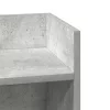 2 db betonszürke kisasztal polccal 25,5 x 27 x 60 cm