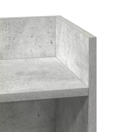 2 db betonszürke kisasztal polccal 25,5 x 27 x 60 cm