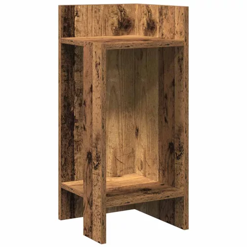 Antik fa színű kisasztal polccal 25,5 x 27 x 60 cm