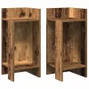 2 db antik fa színű kisasztal polccal 25,5 x 27 x 60 cm
