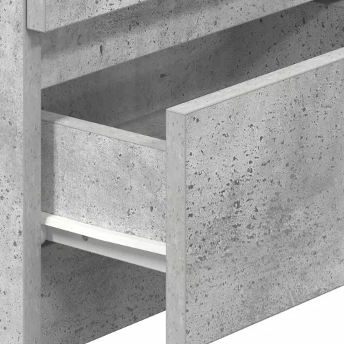 Betonszürke éjjeliszekrény 2 fiókkal 40x33x60 cm