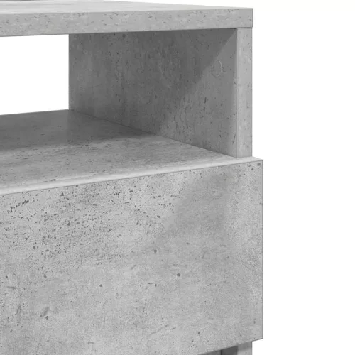 2 db betonszürke éjjeliszekrény 2 fiókkal 40x33x60 cm