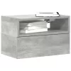 Betonszürke falra szerelhető éjjeliszekrény 45 x 26 x 28,5 cm