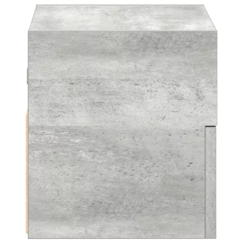 Betonszürke falra szerelhető éjjeliszekrény 45 x 26 x 28,5 cm