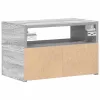 Szürke sonoma falra szerelhető éjjeliszekrény 45x26x28,5 cm
