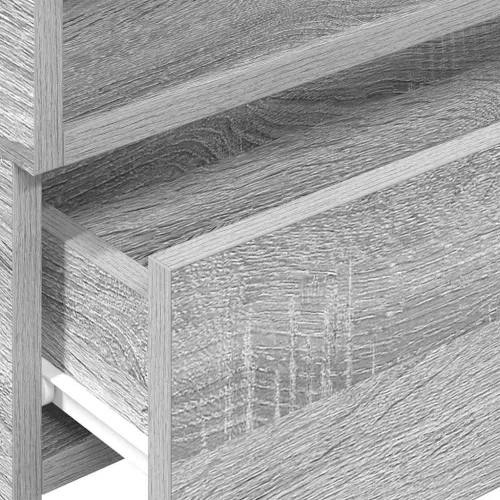 Szürke sonoma falra szerelhető éjjeliszekrény 45x26x28,5 cm