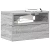 2 db szürke sonoma színű fali éjjeliszekrény 45 x 26 x 28,5 cm