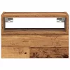 Antik fa színű falra szerelhető éjjeliszekrény 45x26x28,5 cm