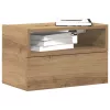 2 db kézműves tölgy fali szerelhető éjjeliszekrény 45x26x28,5cm