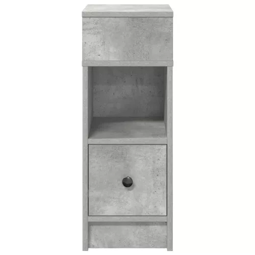 Betonszürke éjjeliszekrény fiókkal 25 x 31 x 66 cm