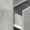 Betonszürke éjjeliszekrény fiókkal 25 x 31 x 66 cm