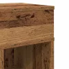 Antik fa színű éjjeliszekrény fiókkal 25x31x66 cm
