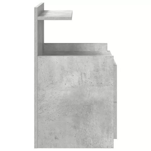 2 db-os éjjeliszekrény 2 fiókkal, betonszürke, 40 x 36,5 x 62 cm