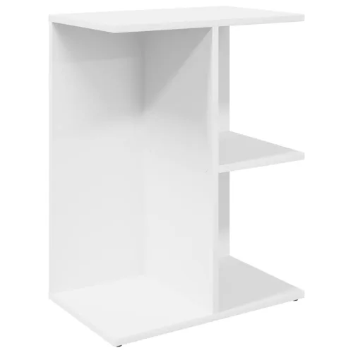 Éjjeliszekrények 2 db fehér 46,5x29x61 cm gépelt fa