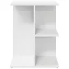 Éjjeliszekrények 2 db fehér 46,5x29x61 cm gépelt fa