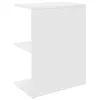 Éjjeliszekrények 2 db fehér 46,5x29x61 cm gépelt fa