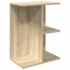 2 db sonoma tölgy színű szerelt fa éjjeliszekrény 46,5x29x61 cm