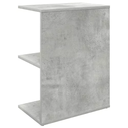 Éjjeliszekrények 2 db beton szürke gépi forgácsolt fa