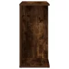 2 db füstös tölgy színű szerelt fa éjjeliszekrény 46,5x29x61 cm