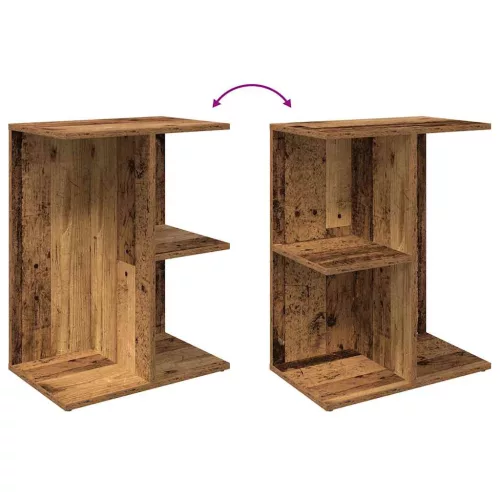 Éjjeliszekrények 2 db régi fa 46,5x29x61 cm gépelt fa