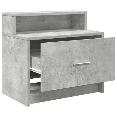 Betonszürke éjjeliszekrény fiókkal 51 x 31 x 47 cm