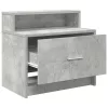 2 db betonszürke éjjeliszekrény fiókkal 51 x 31 x 47 cm