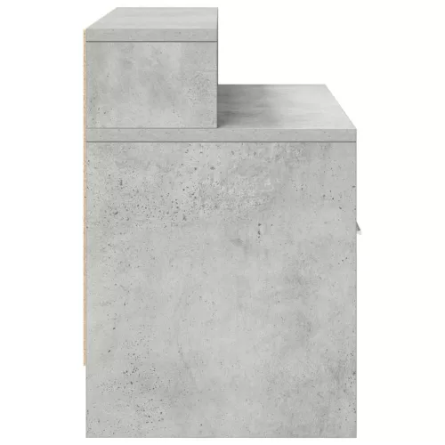 2 db betonszürke éjjeliszekrény fiókkal 51 x 31 x 47 cm