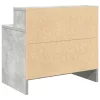 2 db betonszürke éjjeliszekrény fiókkal 51 x 31 x 47 cm