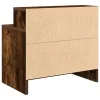 Éjjeliszekrények fiókos 2 db füstölt tölgy 51 x 31 x 47 cm